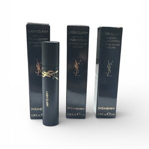 3 pc YSL Yves Saint Laurent LASH CLASH Mascara (black) Travel mini  2 ml each